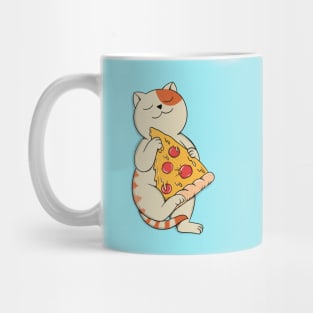 Cat and Pizza Mug